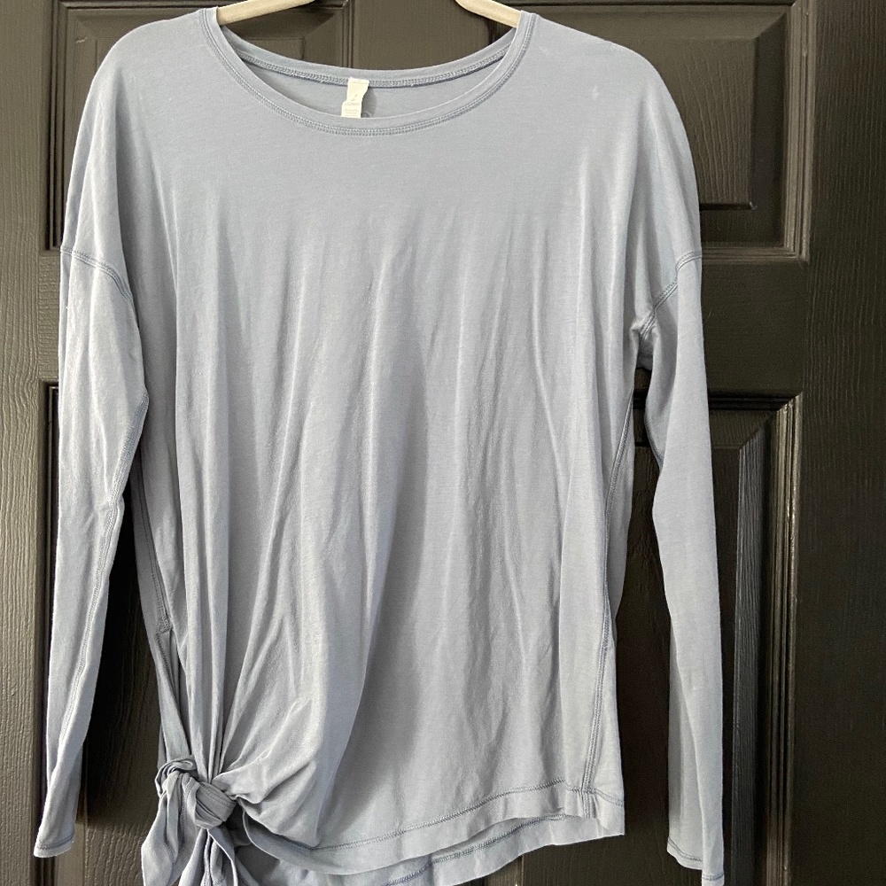 lululemon athletica Light Blue Long Sleeve Top